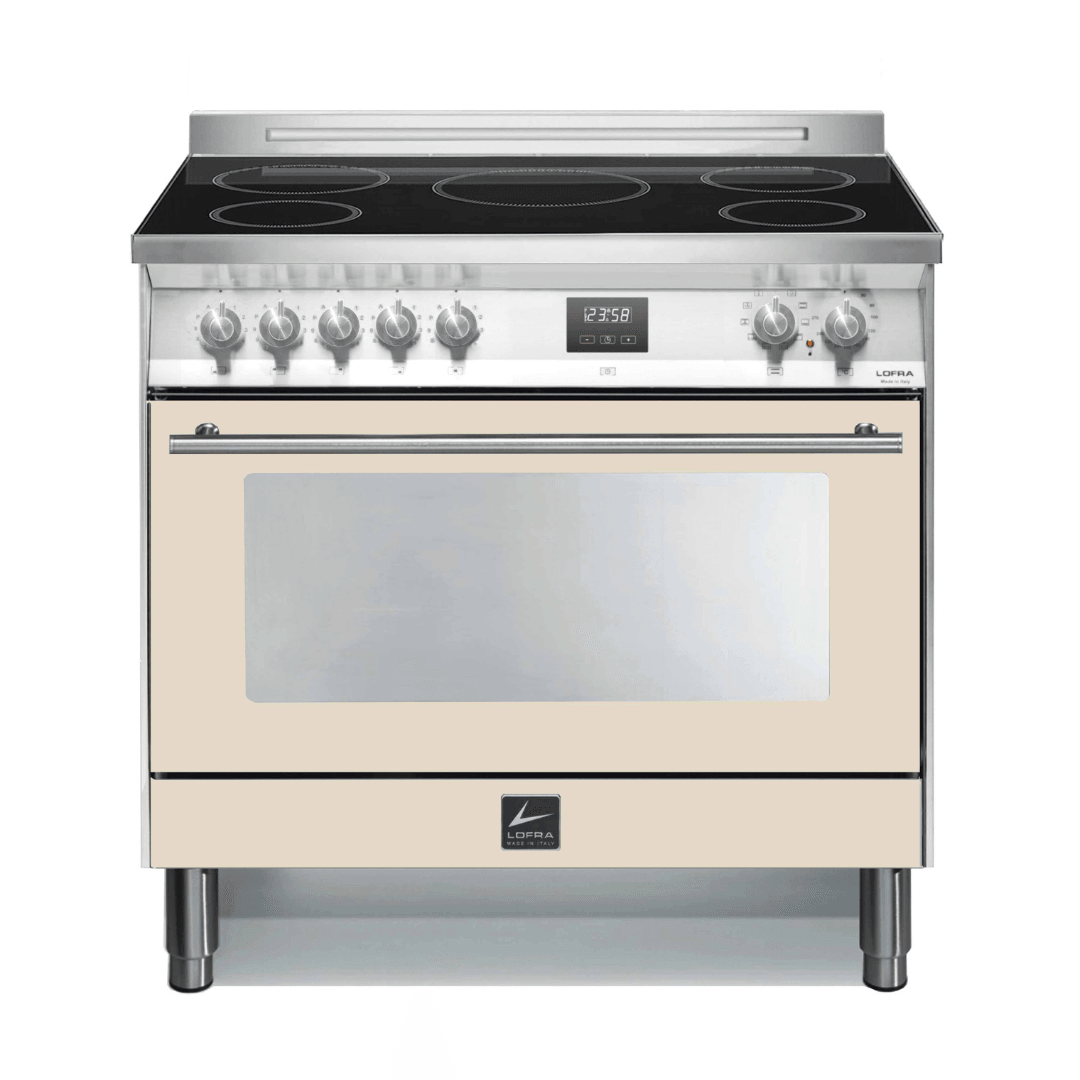 Venezia 90 cm Electric Fuel Cooker - Ivory White - Lofra Cookers